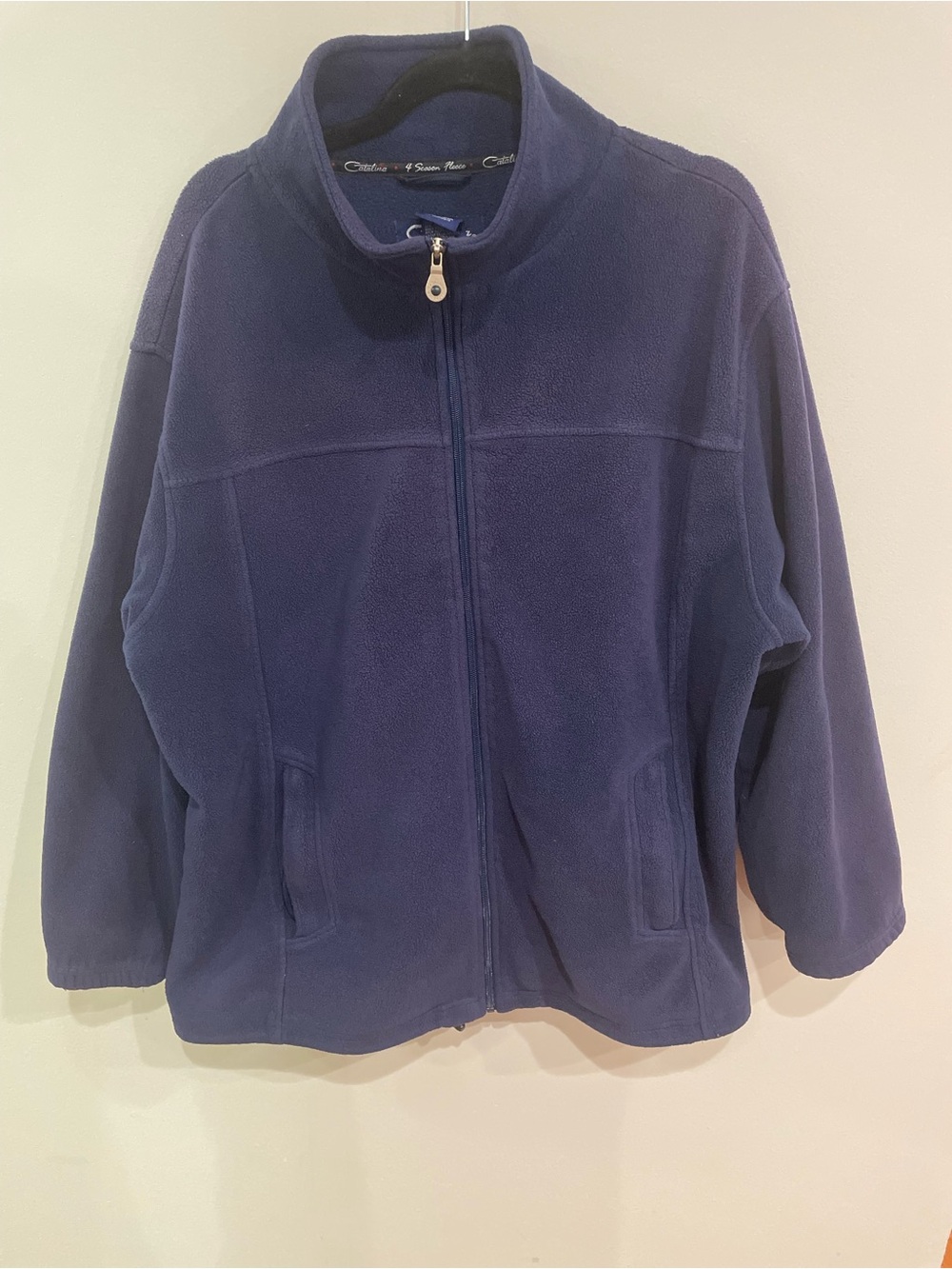 Catalina Woman Outwear Navy Blue Sweater Full Zip 2x 20w/22w